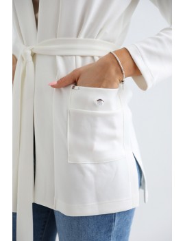 ALINE Kardigán - Fehér