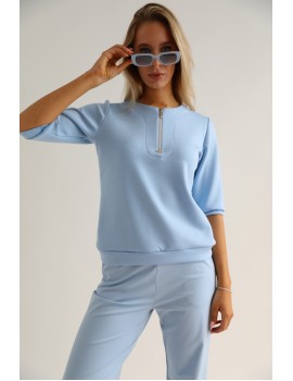 ZIP Felső - Világoskék