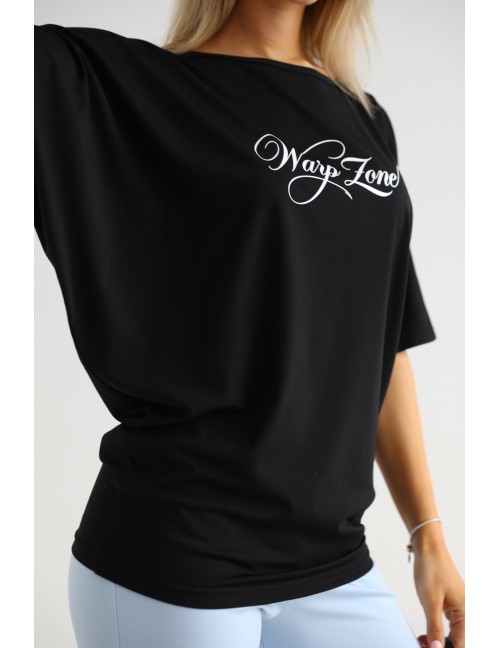 Nyomott Bő Felső - Fekete