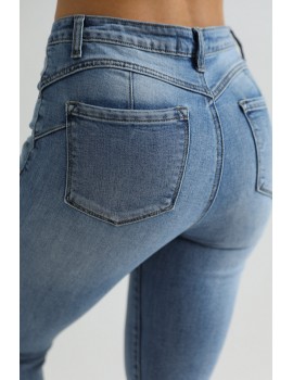 ANETT Hímzett Farmernadrág