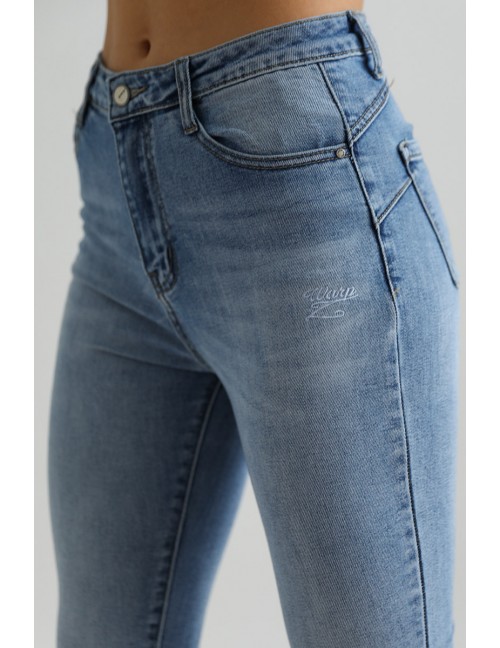 ANETT Hímzett Farmernadrág