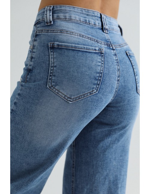 CATIRA Hímzett Farmernadrág