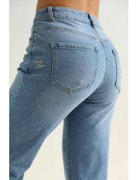 FLORY Hímzett Farmernadrág