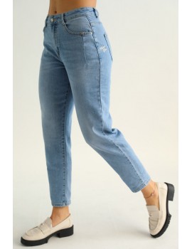 FLORY Hímzett Farmernadrág