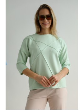 JOLENE Felső Tűzött Részlettel - Zöld