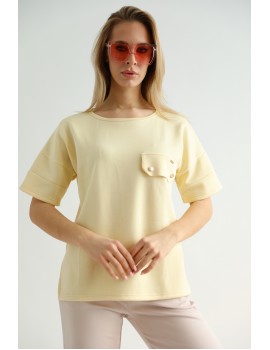 VINNIE Felső - Pasztell Sárga