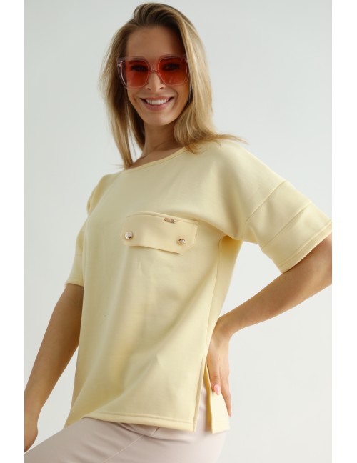 VINNIE Felső - Pasztell Sárga