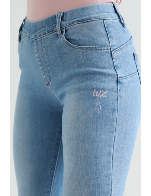 BIANCA Hímzett Farmernadrág