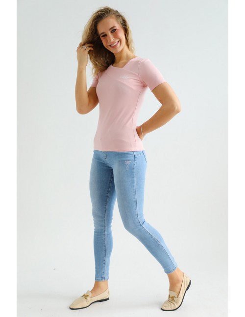 BIANCA Hímzett Farmernadrág