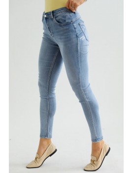 SUNDAY Hímzett Farmernadrág