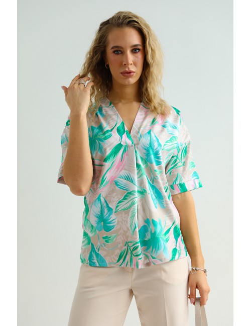 KENNIE Felső - Zöld Botanikus Minta