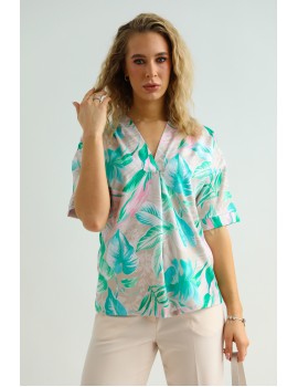 KENNIE Felső - Zöld Botanikus Minta