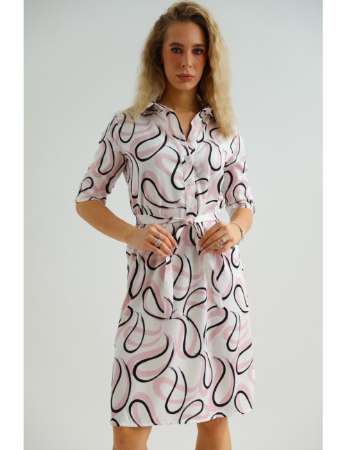 LANA Ingruha - Rózsaszín Absztrakt Minta
