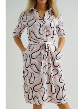 LANA Ingruha - Rózsaszín Absztrakt Minta