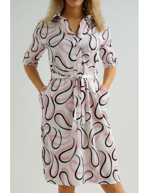 LANA Ingruha - Rózsaszín Absztrakt Minta