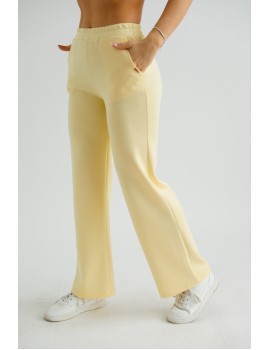 VALERIE Gumis Derekú Nadrág - Pasztell Sárga