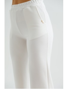 VALERIE Gumis Derekú Nadrág - Fehér