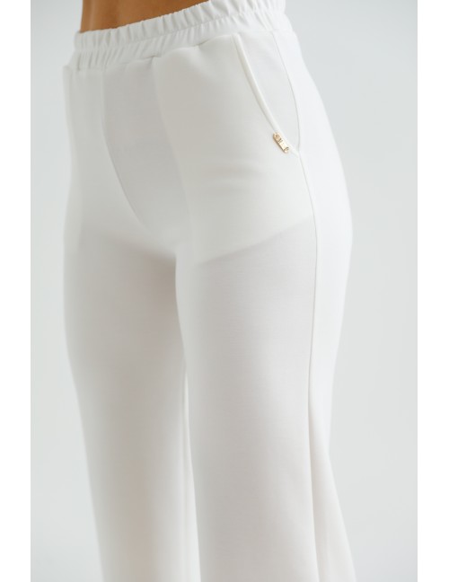 VALERIE Gumis Derekú Nadrág - Fehér