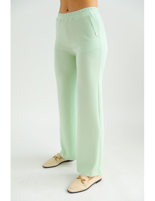 VALERIE Gumis Derekú Nadrág - Almazöld