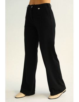 RILEY Élvasalt Nadrág - Fekete