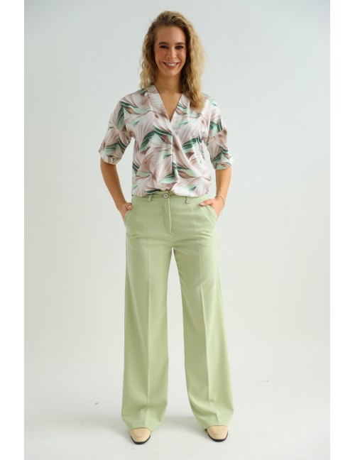 RILEY Élvasalt Nadrág - Pisztácia