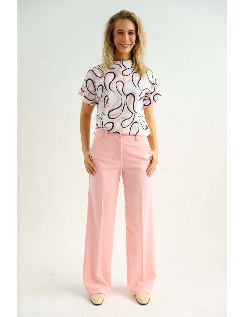 RILEY Élvasalt Nadrág - Rózsaszín