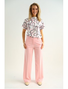 RILEY Élvasalt Nadrág - Rózsaszín