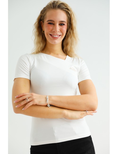 TEKLA Hímzett Felső - Fehér