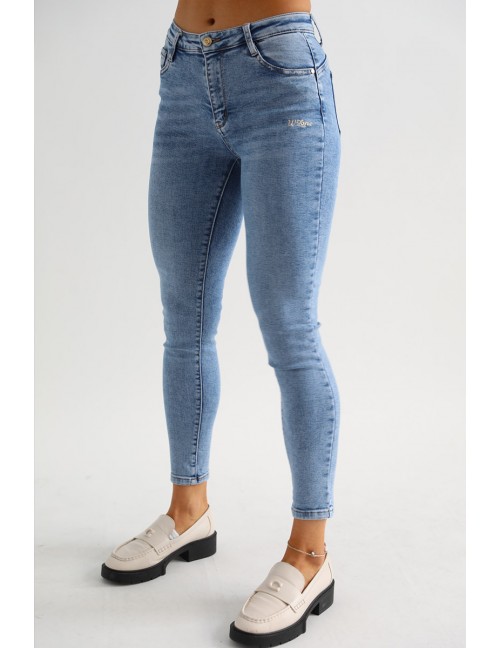 JENNIE Hímzett Farmernadrág