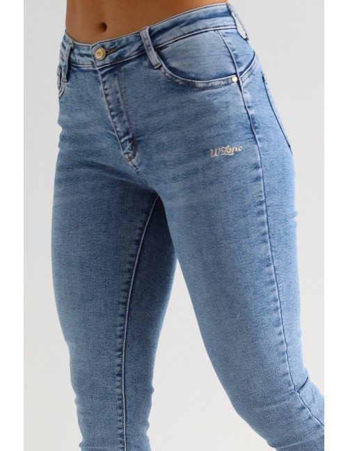 JENNIE Hímzett Farmernadrág