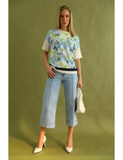 JENNIFER Hímzett Farmernadrág