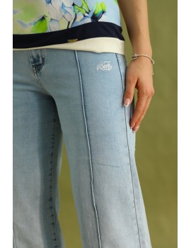 JENNIFER Hímzett Farmernadrág