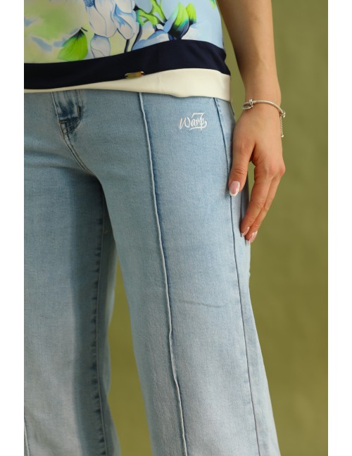 JENNIFER Hímzett Farmernadrág