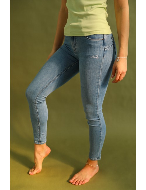 HATTIE Hímzett Farmernadrág