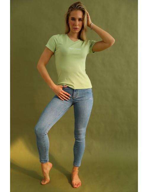 HATTIE Hímzett Farmernadrág