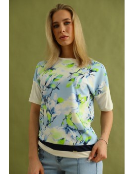 PARIS Mintás Felső - Zöld