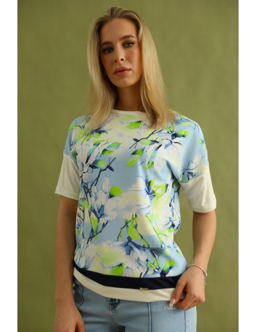 PARIS Mintás Felső - Zöld