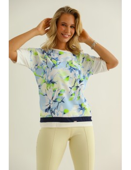 PARIS Mintás Felső - Zöld