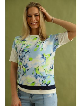 PARIS Mintás Felső - Zöld