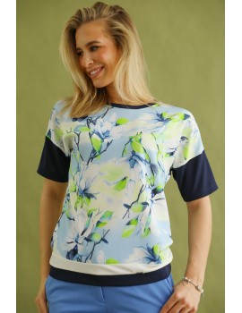 PARIS Mintás Felső - Sötétkék