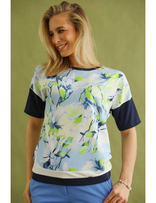 PARIS Mintás Felső - Sötétkék