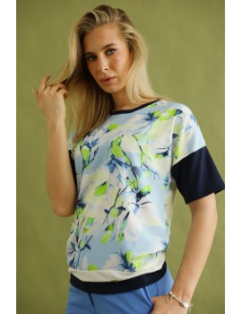 PARIS Mintás Felső - Sötétkék