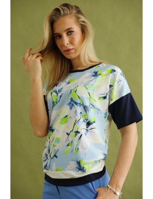 PARIS Mintás Felső - Sötétkék