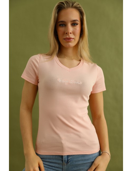 KAMILLA Basic Felső - Baby Pink