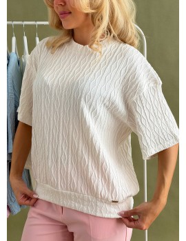 KATHY Tavaszi Kötött Felső - Fehér