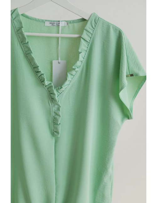 LINA Fodros Felső - Almazöld