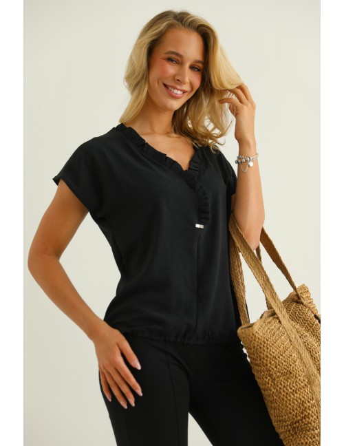 LINA Fodros Felső - Fekete