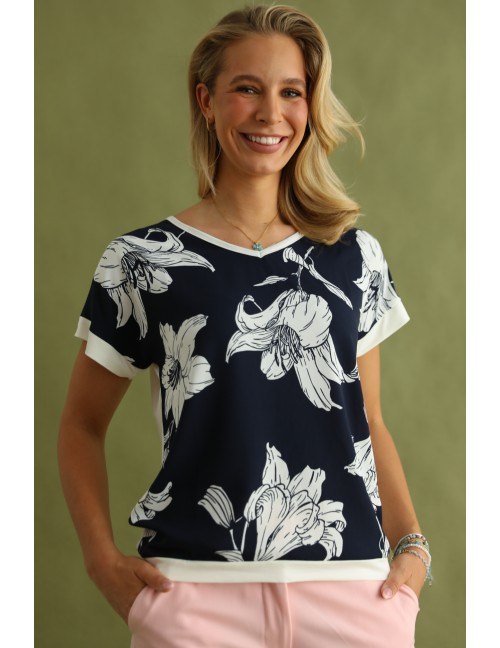 POLENE Felső - Sötétkék