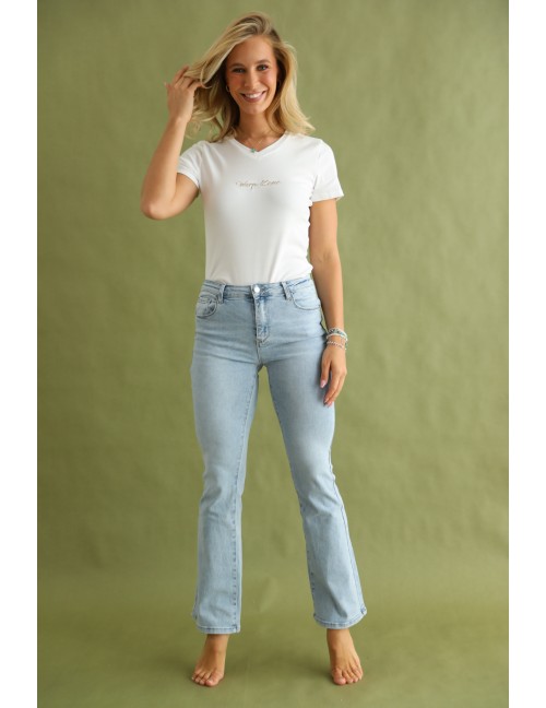 DINA Hímzett Farmernadrág