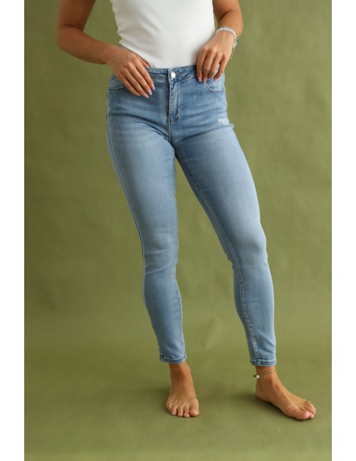 VALA Hímzett Farmernadrág